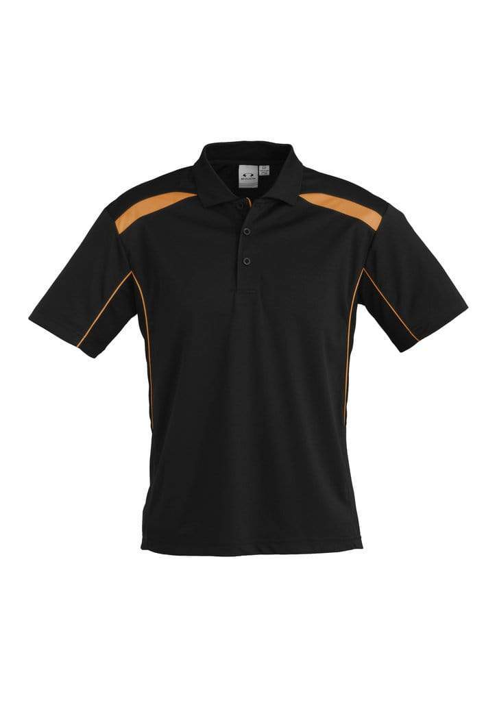 Biz Collection Casual Wear S / Black/Orange Biz Collection United Mens Polo P244MS