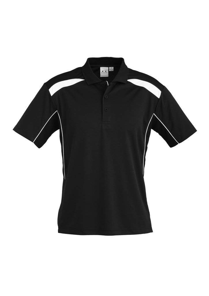 Biz Collection Casual Wear S / Black/White Biz Collection United Mens Polo P244MS