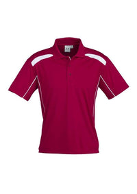 Biz Collection Casual Wear S / Red/White Biz Collection United Mens Polo P244MS