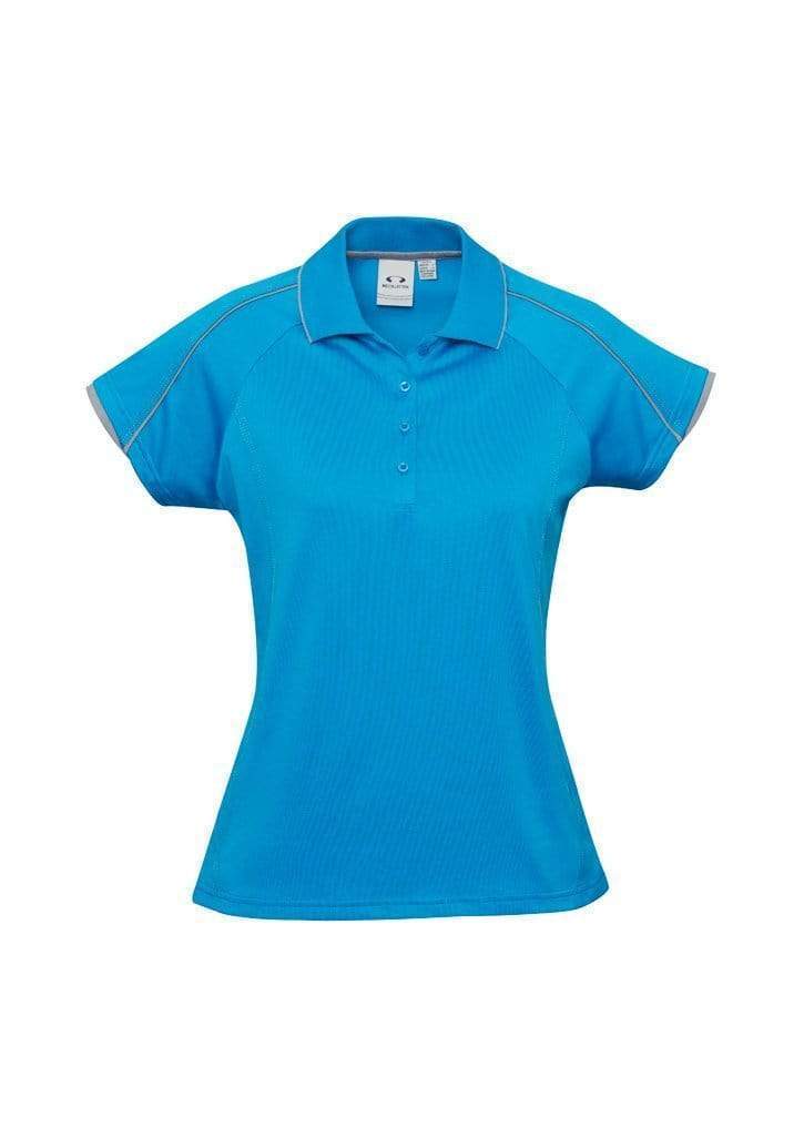 Biz Collection Casual Wear Cyan/Silver Grey / 6 Biz Collection Women’s Blade Polo P303LS