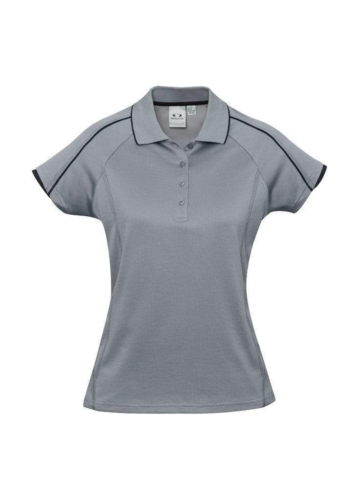 Biz Collection Casual Wear Silver Grey/Black / 6 Biz Collection Women’s Blade Polo P303LS