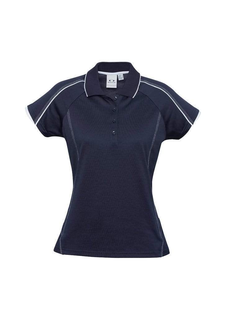 Biz Collection Casual Wear Navy/White / 6 Biz Collection Women’s Blade Polo P303LS