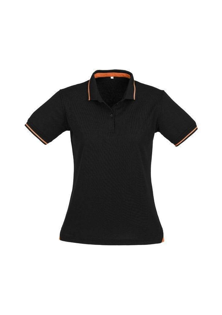 Biz Collection Casual Wear Black/Orange / 8 Biz Collection Women’s Jet Polo P226LS