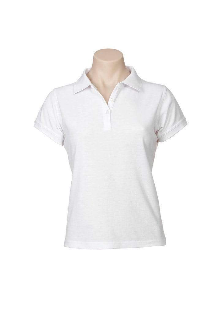 Biz Collection Casual Wear White / 6 Biz Collection Women’s Neon Polo P2125