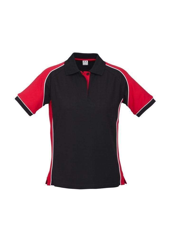 Biz Collection Casual Wear Black/Red/White / 8 Biz Collection Women’s Nitro Polo P10122