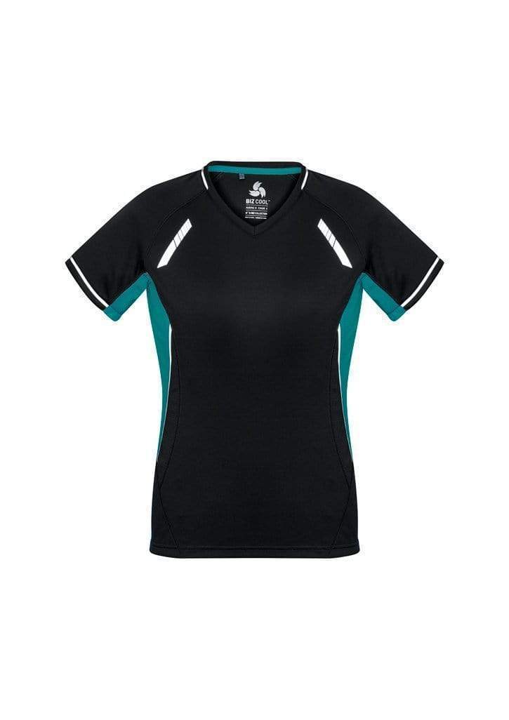 Biz Collection Casual Wear Black/Teal/Silver / 6 Biz Collection Women’s Renegade Tee T701LS