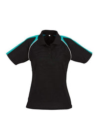 Biz Collection Casual Wear Black/Teal/White / 10 Biz Collection Women’s Triton Polo P225LS