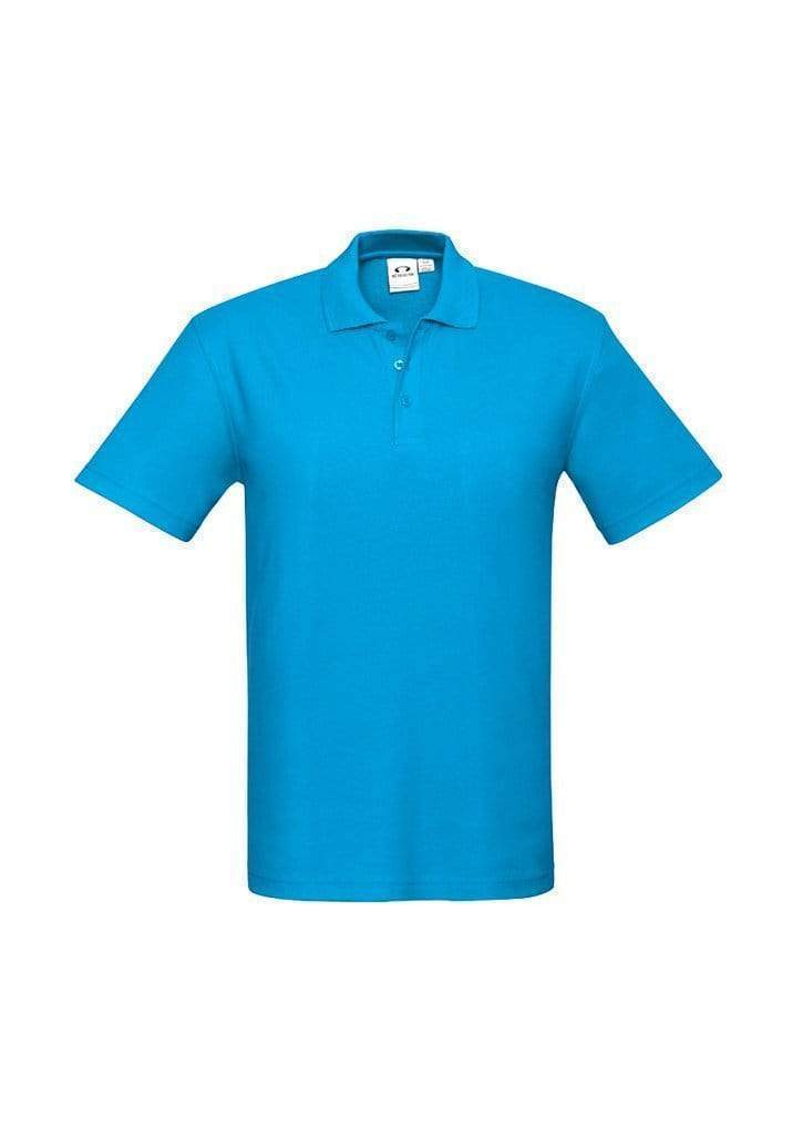 Biz Collection Casual Wear Cyan / 4 Kid’s Crew Polo P400KS