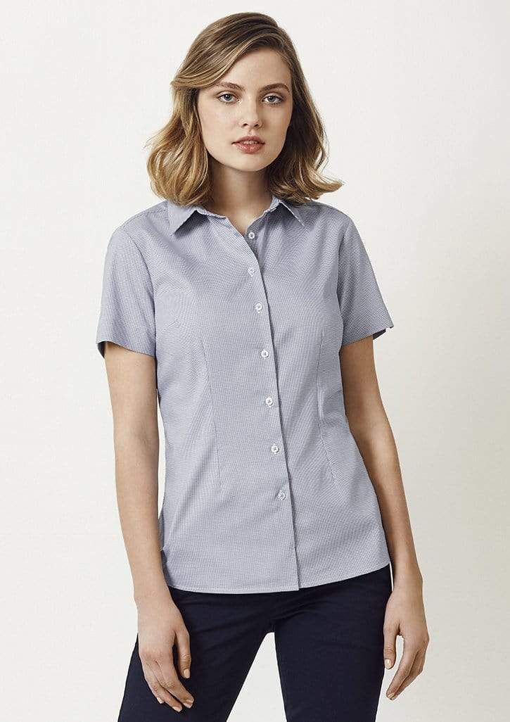 Biz Collection Corporate Wear French Blue / 6 Biz Collection Jagger Ladies S/S Shirt S910LS