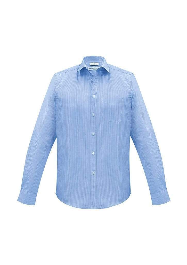 Biz Collection Corporate Wear Blue / XS Biz Collection Men’s Euro Long Sleeve Shirt S812ML