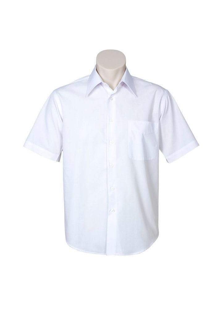 Biz Collection Corporate Wear White / S Biz Collection Men’s Metro Short Sleeve Shirt Sh715