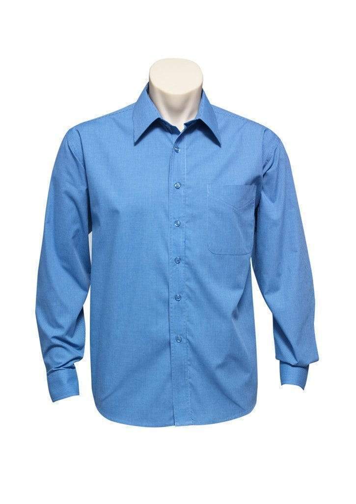 Biz Collection Corporate Wear Biz Collection Men’s Micro Check Long Sleeve Shirt Sh816