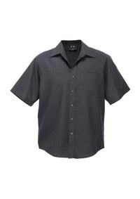 Biz Collection Corporate Wear Charcoal / S Biz Collection Men’s Plain Oasis Short Sleeve Shirt Sh3603