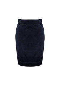 Biz Collection Corporate Wear Navy / 4 Biz Collection Women’s Detroit Flexi-band Skirt Bs612s