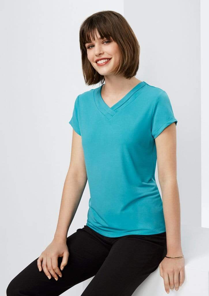 Biz Collection Corporate Wear Biz Collection Women’s Lana Short Sleeve Top K819ls