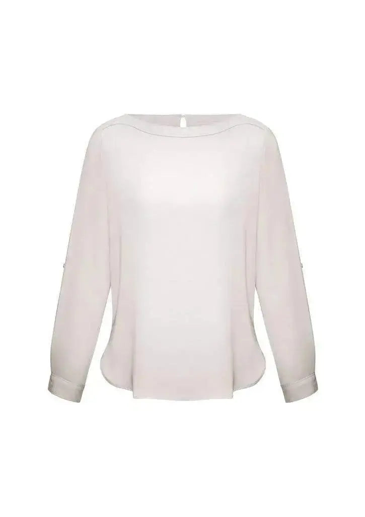 Biz Collection Corporate Wear Ivory / 6 Biz Collection Women’s Madison Boatneck Blouse S828ll