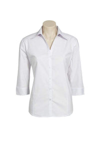 Biz Collection Corporate Wear White / 6 Biz Collection Women’s Metro 3/4 Sleeve Shirt Lb7300