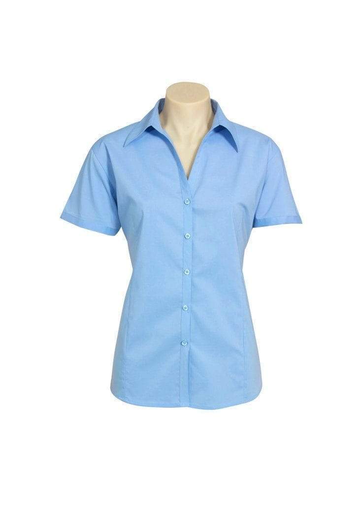 Biz Collection Corporate Wear Sky / 6 Biz Collection Women’s Metro Short Sleeve Shirt Lb7301