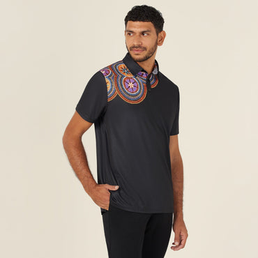 NNT Bush Tucker Men's Indigenous Corporate Polo Shirt CATJJS