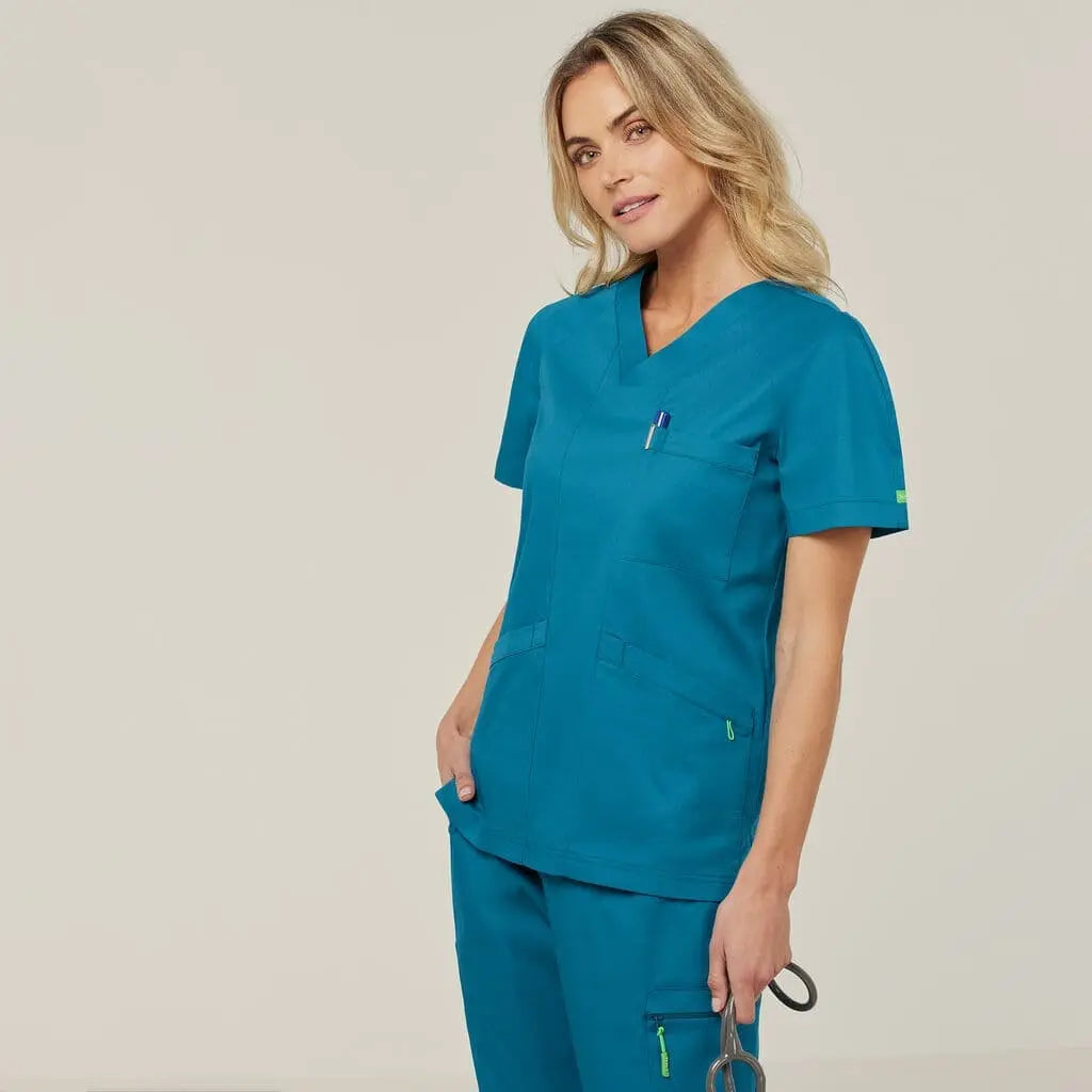 Carl Unisex V-Neck Scrub Top CATRFV Metro Workwear