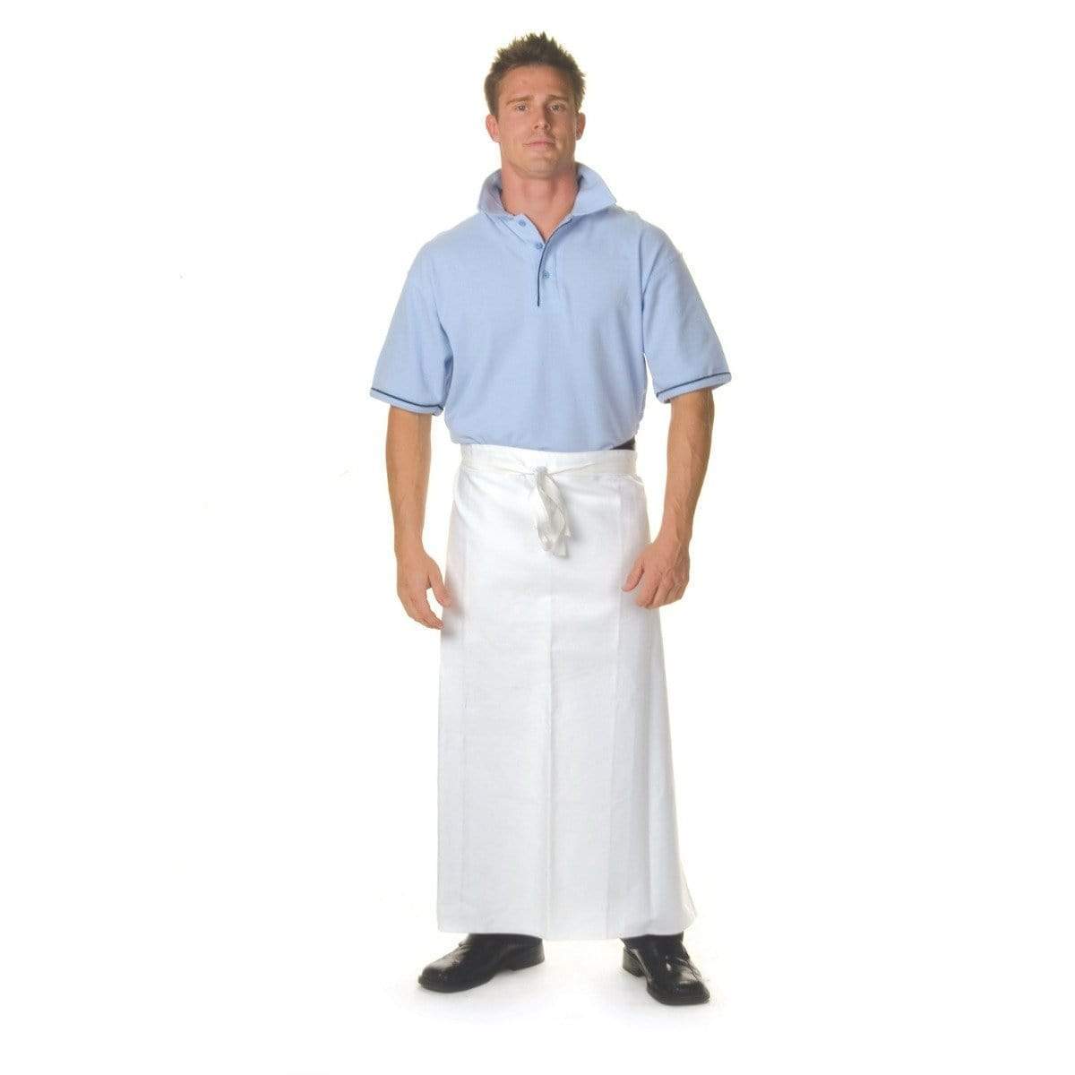 DNC Workwear Hospitality & Chefwear Black / 84cm X 90cm DNC WORKWEAR Cotton Drill Continental Apron No Pocket 2402