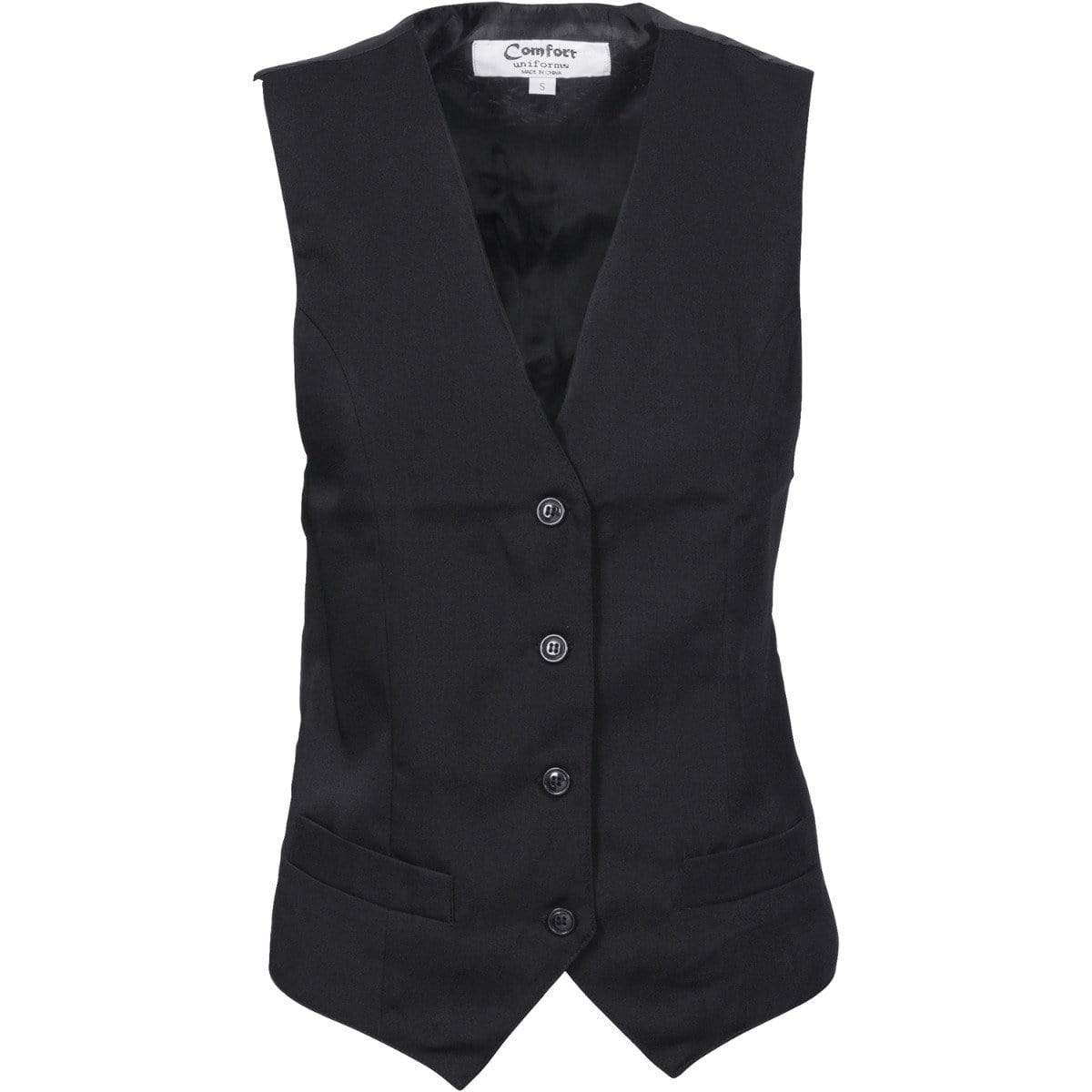 DNC Workwear Hospitality & Chefwear DNC WORKWEAR Women’s Black Vest 4302