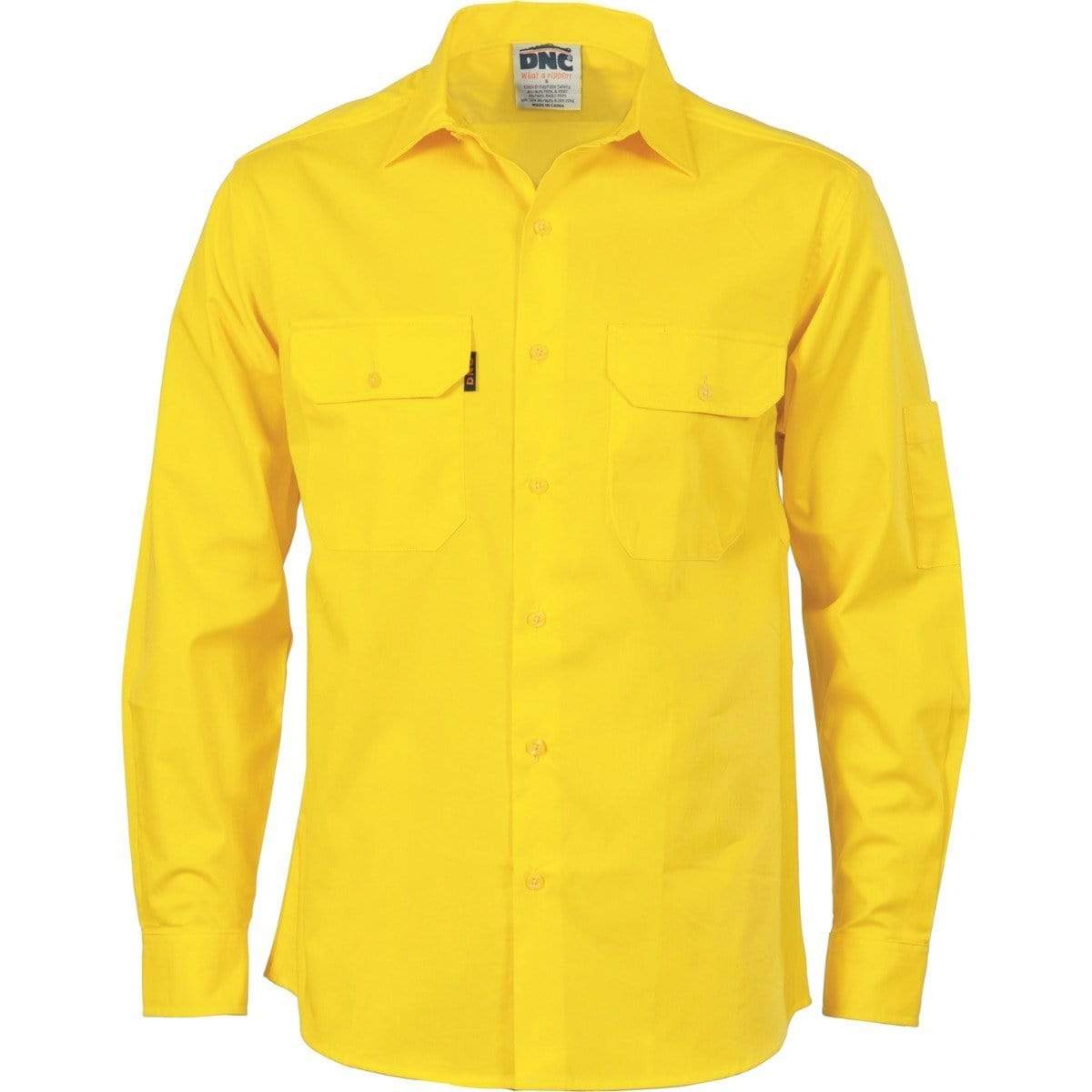 DNC Workwear Work Wear DNC WORKWEAR Cool-Breeze Cotton Long Sleeve Work Shirt 3208