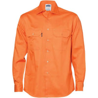 Dnc Workwear Cotton Drill Long Sleeve Work Shirt - 3202 Metro Workwear.