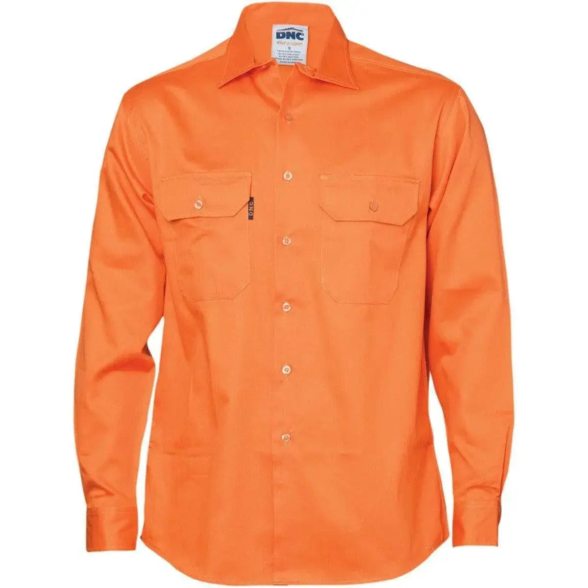 Dnc Workwear Cotton Drill Long Sleeve Work Shirt - 3202 Metro Workwear.