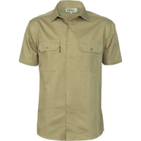 Dnc Workwear Cotton Drill Short Sleeve Work Shirt - 3201 Metro Workwear.