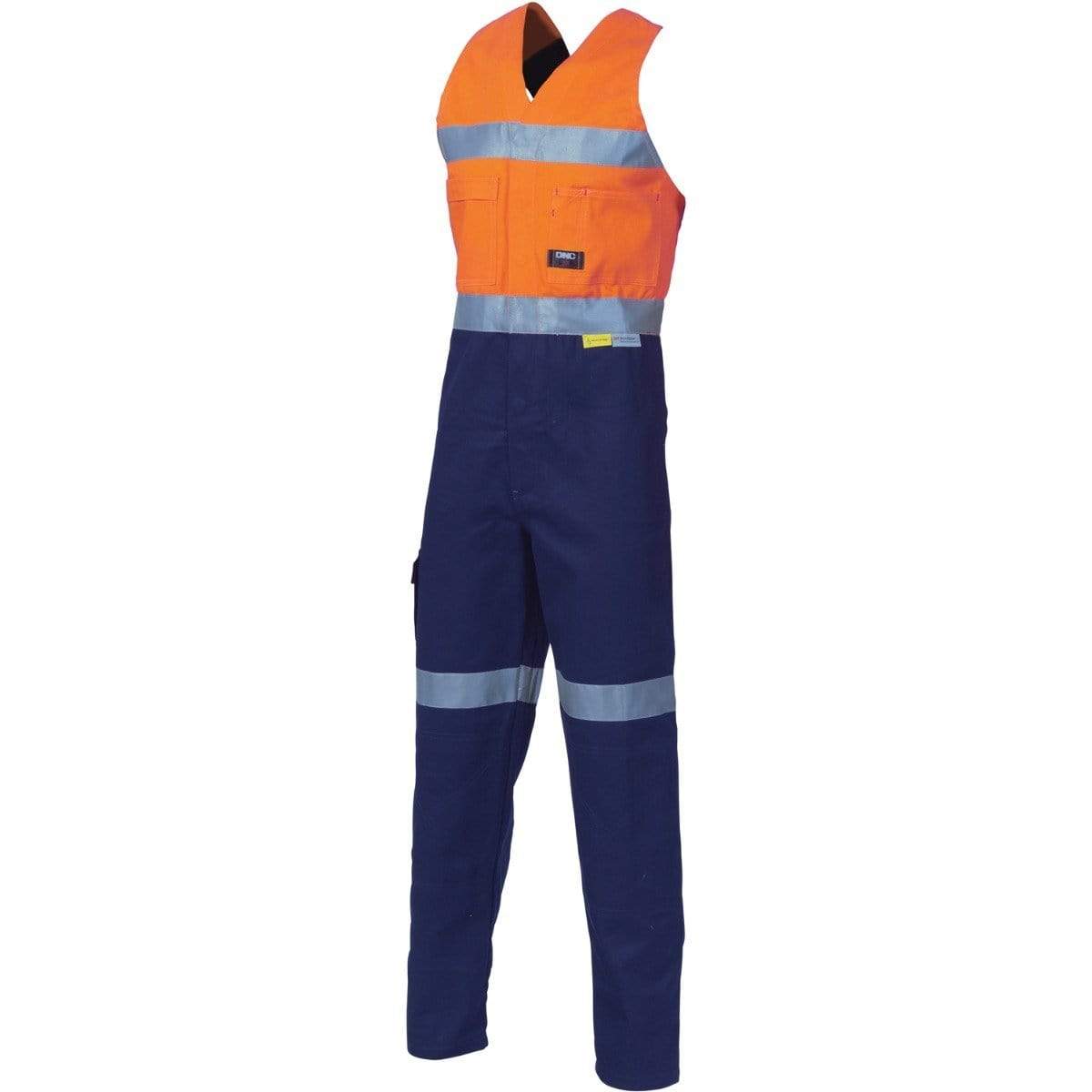 DNC Workwear Work Wear Orange/Navy / 77R DNC WORKWEAR Hi-Vis Cotton Action Back with 3M Reflective Tape 3857