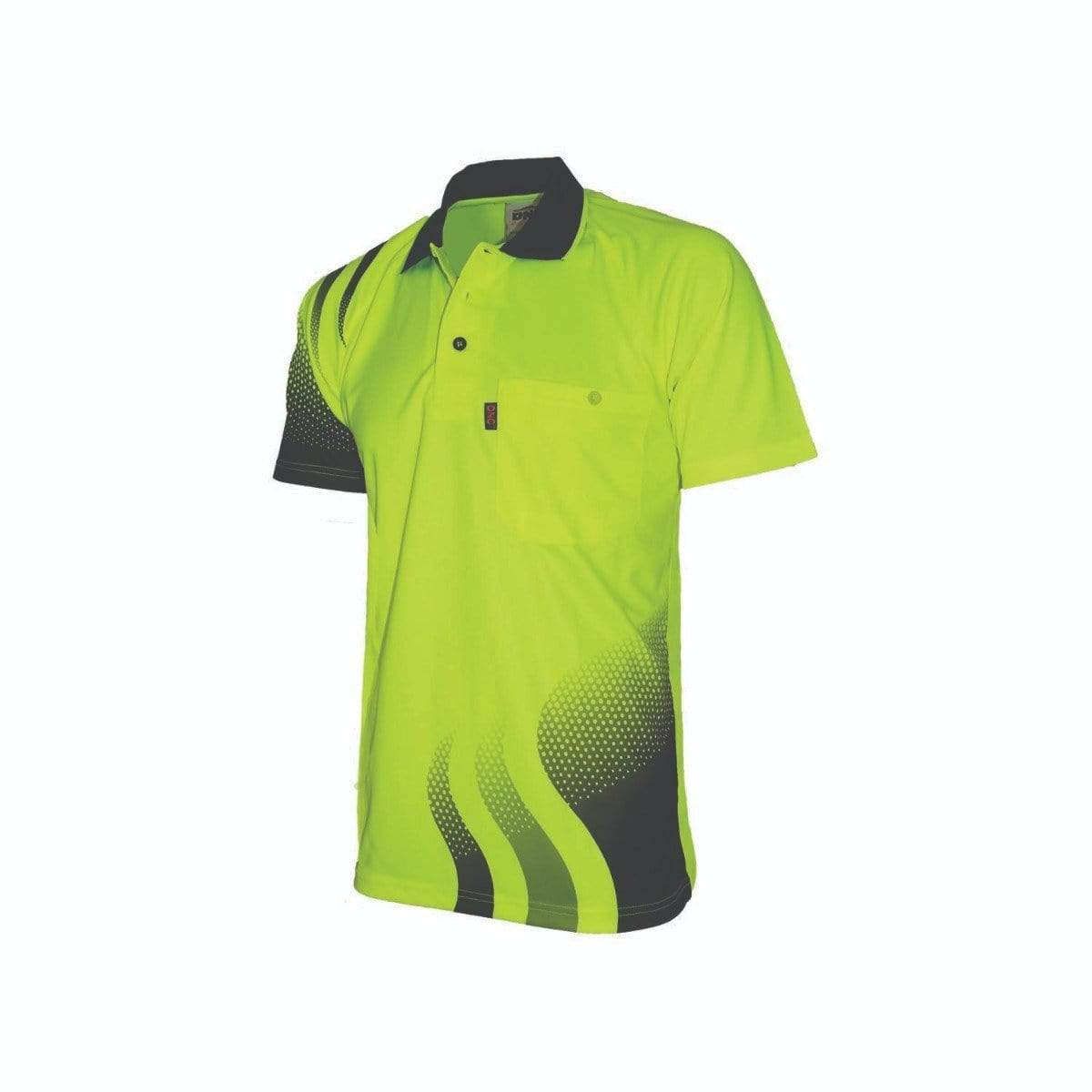 DNC Workwear Work Wear DNC WORKWEAR Wave Hi-Vis Sublimated Polo 3563