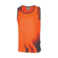 DNC Workwear Work Wear DNC WORKWEAR Wave Hi-Vis Sublimated Singlet 3561