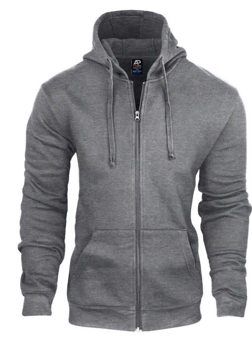 Adult Zip Hoodie 1528 Casual Wear Aussie Pacific XS Charcoal 