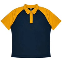 Aussie Pacific Manly Mens Polo 1318  Aussie Pacific NAVY/GOLD S 