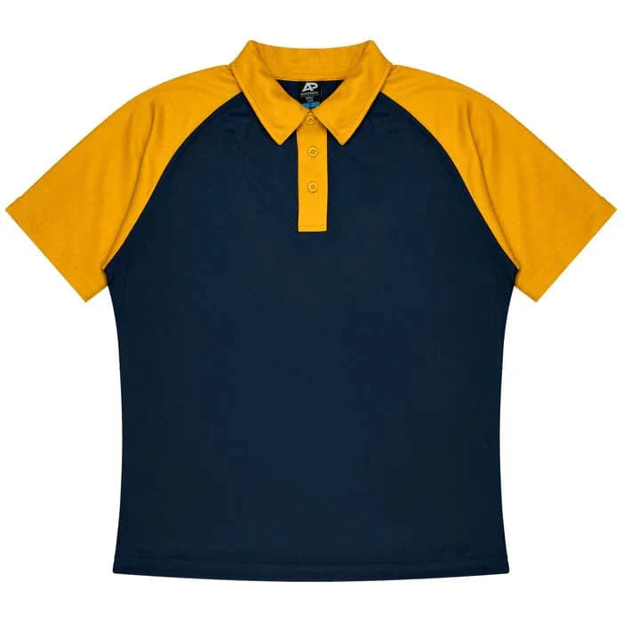 Aussie Pacific Manly Mens Polo 1318  Aussie Pacific NAVY/GOLD S 