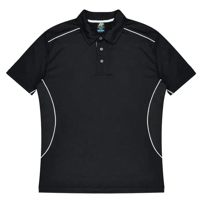 Aussie Pacific Kuranda Men's Polo Shirt 1323  Aussie Pacific BLACK/WHITE S 