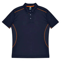 Aussie Pacific Kuranda Men's Polo Shirt 1323  Aussie Pacific NAVY/FLURO ORANGE S 