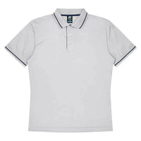 Aussie Pacific Cottesloe Kids Polo Shirt 3319  Aussie Pacific WHITE/NAVY 4 