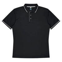 Aussie Pacific Cottesloe Kids Polo Shirt 3319  Aussie Pacific BLACK/WHITE 4 