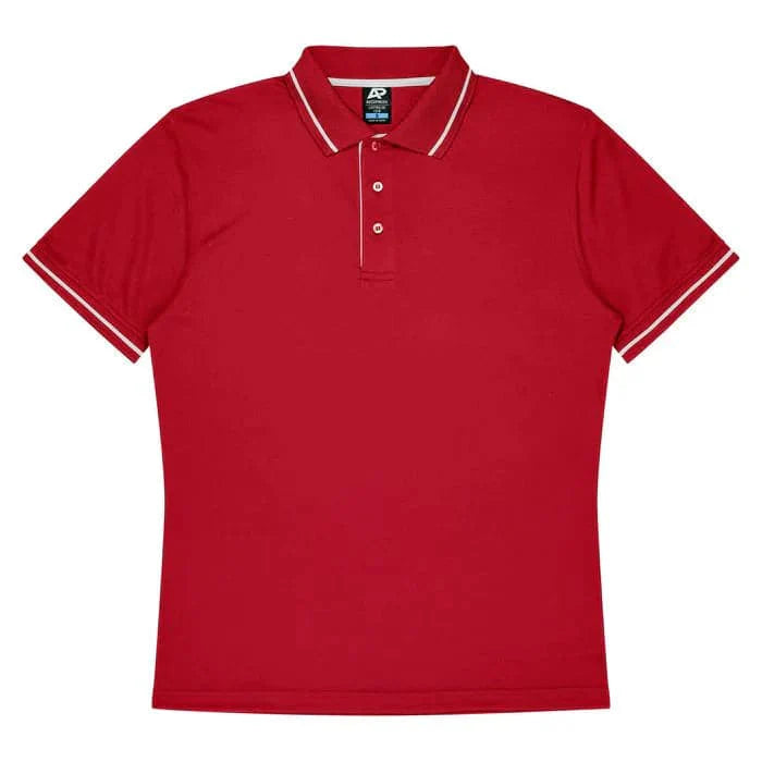 Aussie Pacific Cottesloe Kids Polo Shirt 3319  Aussie Pacific RED/WHITE 4 