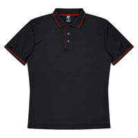 Aussie Pacific Cottesloe Kids Polo Shirt 3319  Aussie Pacific BLACK/RED 4 