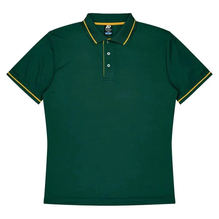 Aussie Pacific Cottesloe Kids Polo Shirt 3319  Aussie Pacific BOTTLE/GOLD 4 