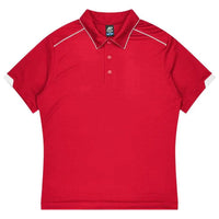 Aussie Pacific Currumbin Kids Polo Shirt 3320  Aussie Pacific RED/WHITE 4 