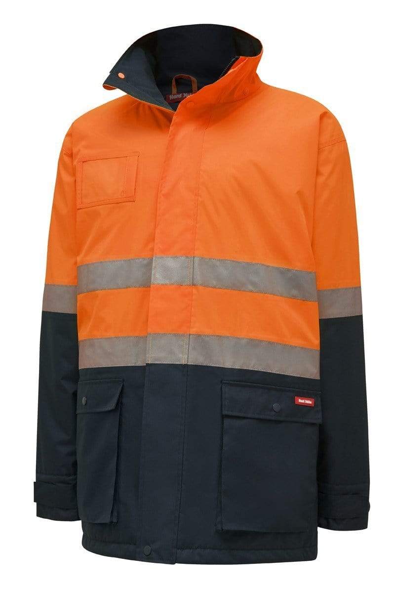 Hard Yakka Two Tone Quilted Taped Hi Vis Jacket Y06685 Work Wear Hard Yakka   