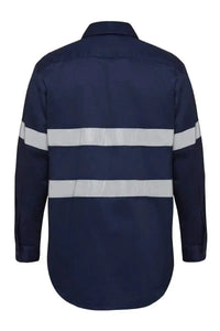 Hard Yakka Taped Long Sleeve Cotton Drill Shirt Y07227 Metro Workwear.