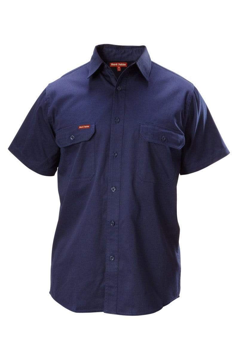 Hard Yakka Short Sleeve Cotton Drill Work Shirt Y07510 Work Wear Hard Yakka   