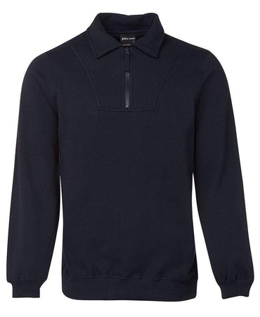 Jb's Wear Active Wear Navy / S JB'S 1/2 Zip Fleecy Sweat 3FSZ