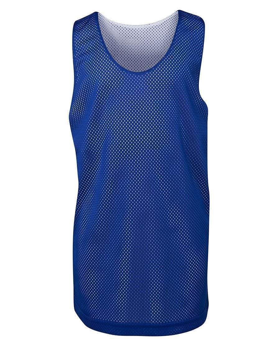 Jb's Wear Active Wear Royal/White / 6 JB'S Kids and Adults Reversible Training Singlet 7KBS2