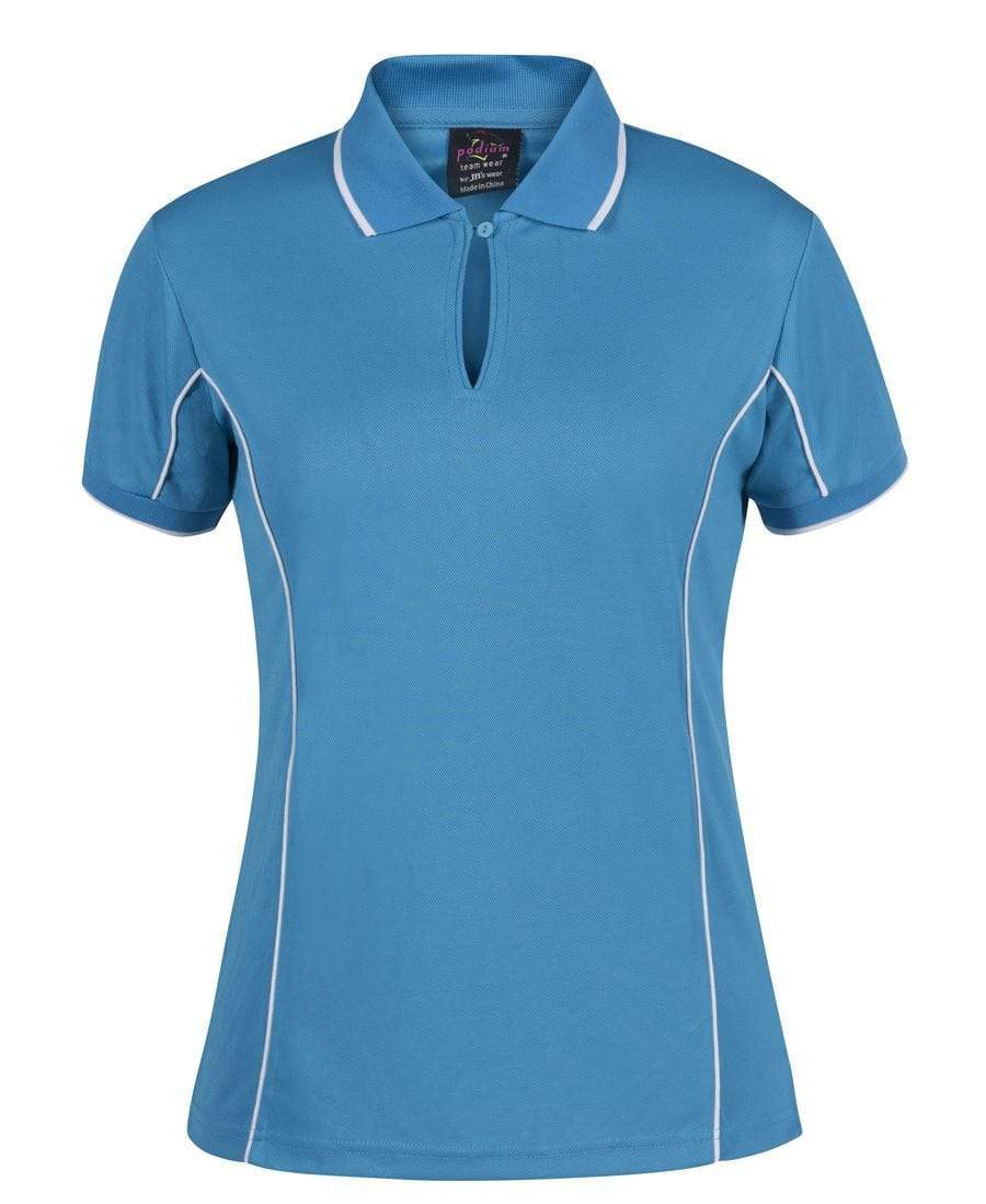 Jb's Wear Casual Wear Aqua/White / 8 JB'S Women’s Piping Polo 7LPI